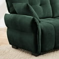 thumbnail image 6 of 142" Oversized Chenille Modular Sectional Sofa with High-Resilience Memory Foam Cushion, Adjustable Lumbar Support, 4-Seater Upholstered Corner Sofa with 2 Throw Pillows, for Living Room, Green, 6 of 7