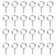 thumbnail image 1 of GOOHOCHY 36 ganchos roscados de 26 mm para luz, autorroscantes, con ojal de oveja, anillos de gancho, tornillos de ojo de oveja (plateados), 1 of 7