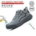 thumbnail image 2 of ywluxe Composite Toe Work Shoes for Men - Lightweight Soft Rubber & Plastic Sole, Breathable Mesh Upper with Anti-Impact, Puncture Proof & Strong Anti-Slip Grip, 2 of 9