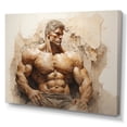 thumbnail image 2 of Designart art Mural Moderne en Toile Beige, art Mural Aérobic & Musculation, Force Magique de Musculation I, Décor Mural Aérobic & Musculation, 32x24 Pouces, 2 of 5