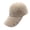Khaki, variant on Women Casual Sun Hat with Long Brims Metal Letter Decors Baseball Cap for Outdoor