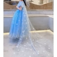 thumbnail image 4 of WIBACKER 1-8Y Girls Sequin Princess Dress up Costume Dress with Cape, Birthday Party Fancy Dresses for Halloween Cosplay Christmas, 4 of 14