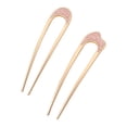 thumbnail image 2 of 2 Piece U-Shaped Hair Pins，Metal Vintage Hair Sticks French Hair Pins&nbsp;Hair Pin for Buns&nbsp;Hairstyle Accessories for Women and Girls (Gold Hair Pins), 2 of 5