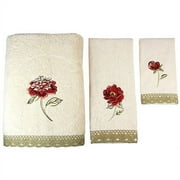Classic Peony 3-Piece Towel Set