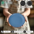 thumbnail image 4 of Homienly Wheat Straw Small Plates, 8-Pack 5.7 inch, Unbreakable, Microwave & Dishwasher Safe, Plastic Plates and Plate Set for Dessert, Salad, Appetizers, Kitchen and Party, Colorful, 4 of 9