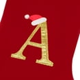 thumbnail image 4 of Dbfengbilian 20 Inches Christmas Stockings with Customizable Letters, Large Christmas Stockings with Super Soft Plush Cuff Embroidered Letter - Red T, 4 of 8
