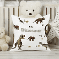 thumbnail image 6 of KAINSY Personalized Baby Crib Bedding Set - 5 Piece Custom Gift Crib Dinosaur Bed Set with Name for Baby Boys, Crib Sheet,Changing Pad Cover, Pillow, Wall Art, Nursery Decor for Toddler, 6 of 7