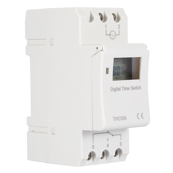 Interruptor temporizador digital programable THC 30A Interruptor de control de tiempo electrónico (220 V)