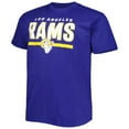 thumbnail image 2 of Men's Fanatics Royal Los Angeles Rams Big & Tall Speed & Agility T-Shirt, 2 of 3
