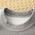 thumbnail image 5 of Kids Boys Girls Loungewear Sets Thermal Warm Underwear Set Comfy Home Wear Long Sleeve Tops And Elastic Waisted Bottoms Pants 2 Piece Fall Winter Outfit Clothes Gray 15-16 Years, 5 of 7