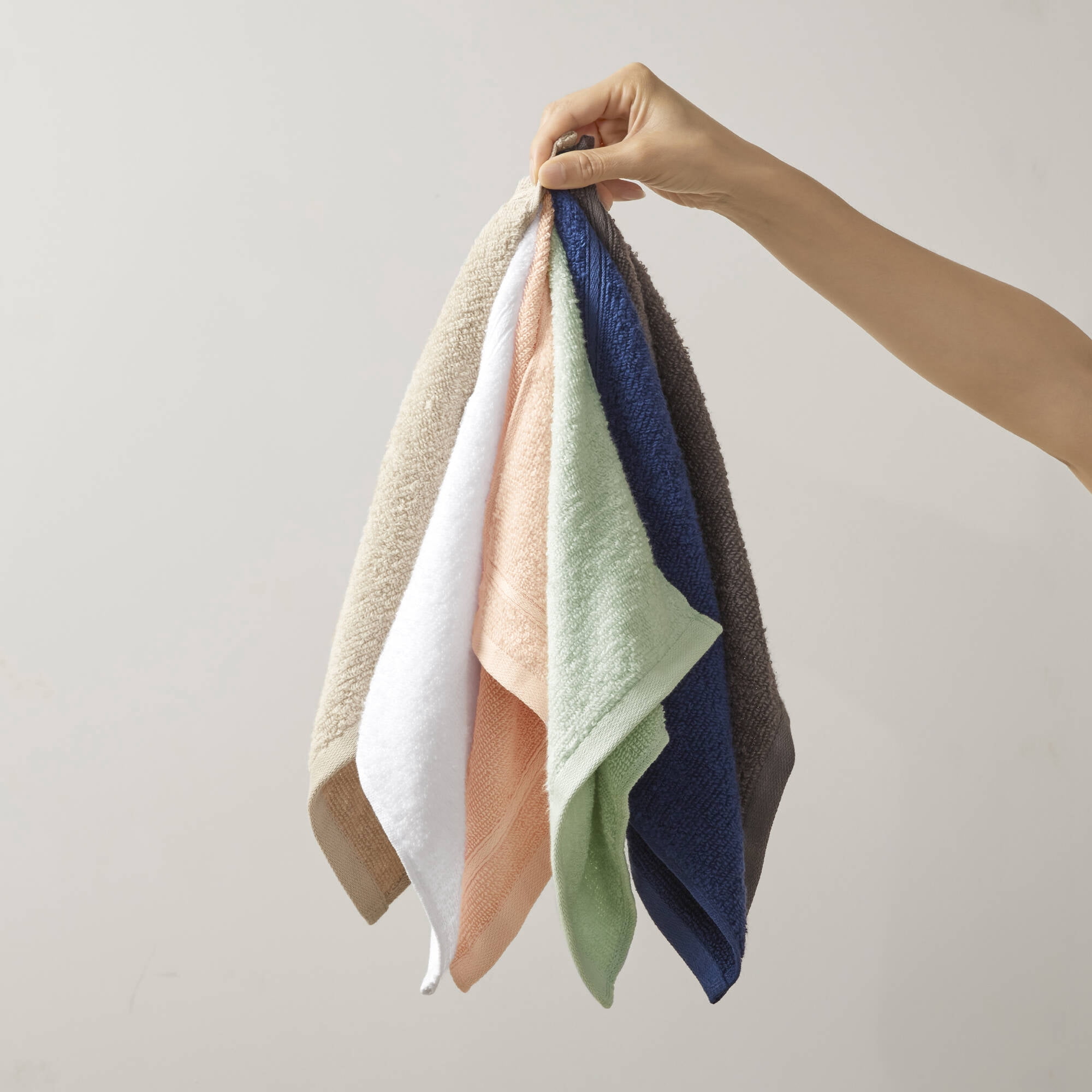 Regency Heights 6-Piece Quick Dry Cotton Bath Towels, Soft & Ultra Absorbent, Blush, Standard Towel Set
