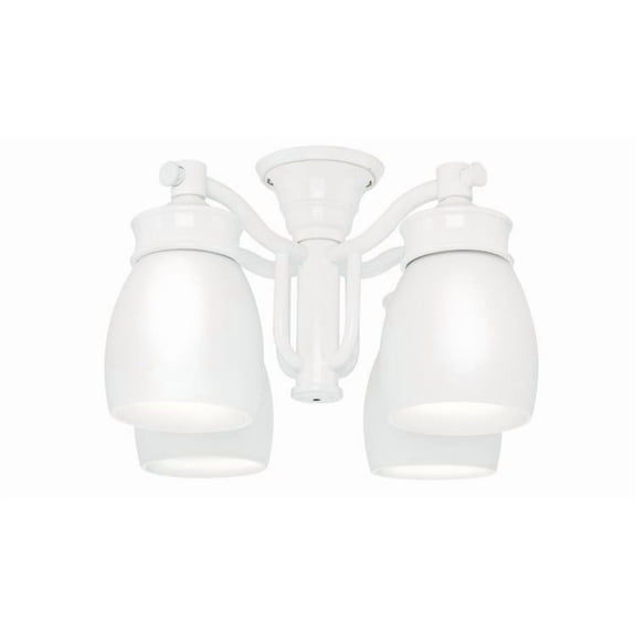 99088 Casablanca Fans Accessory - Four Light Outdoor Fixture-Snow White Finish