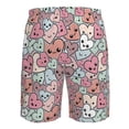 thumbnail image 6 of Naloa Cartoon Hearts Men's Beach Shorts, Surfing shorts, Swim trunks, Quick Dry Swim Trunks for Surfing Beach Fun - Large, 6 of 9