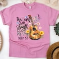 thumbnail image 1 of The Lord Is My Strength Christian Guitar Scripture T-Shirt, Azalea, Size M, 1 of 6