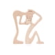 thumbnail image 1 of Figura de perro y humano de madera, creativa, 3D, para decoración del hogar y la oficina, estatua de hombre, juguete de madera para escritorio, ecológico, envío gratuito, 1 of 5
