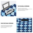 thumbnail image 5 of Xecao Blue Squares print Elastic Luggage Cover, with double-sided print , is perfect for travel, business, and daily use, 5 of 9