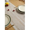 thumbnail image 5 of SEARIPE Rustic Table Runner with Tassels, Cotton Linen Boho Table Runner for Party Dining Home Decor Farmhouse Table Runners Khaki 13"x72", 5 of 7