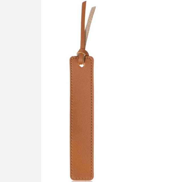 Marcador de cuero hermoso y compacto, marcador de oficina portátil, soporte para página de lectura en el hogar