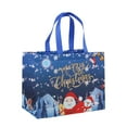 thumbnail image 2 of Christmas Gift Bags with Handles, Large Non-Woven Tote Bags for Wrapping Xmas Party Favors, 12.6" x 9.8" x 6.7", 2 of 7