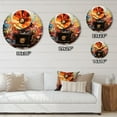 thumbnail image 5 of Designart "Colorful Phonograph composition" Music Oversized Wall Clock, 5 of 5
