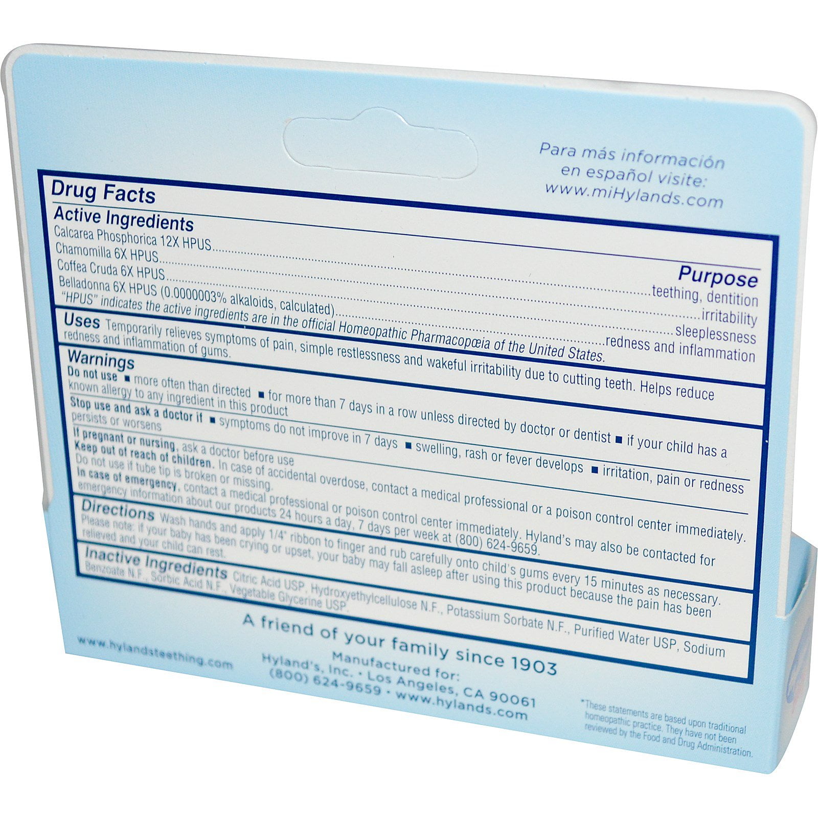 hyland's teething gel