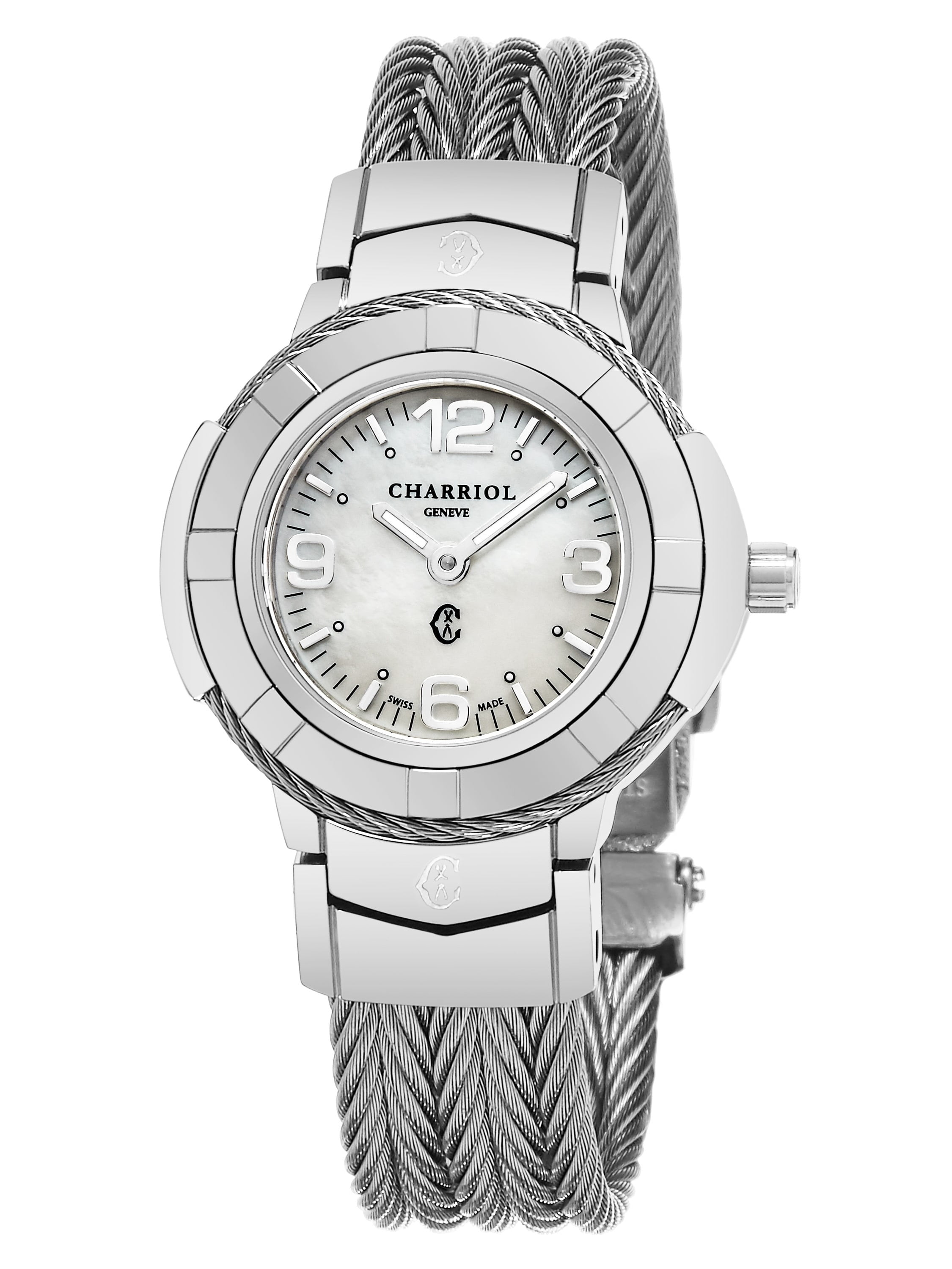 Charriol Charriol Women S Ce426s 640 001 Celtic Mother Of Pearl Dial Stainless Steel Swiss