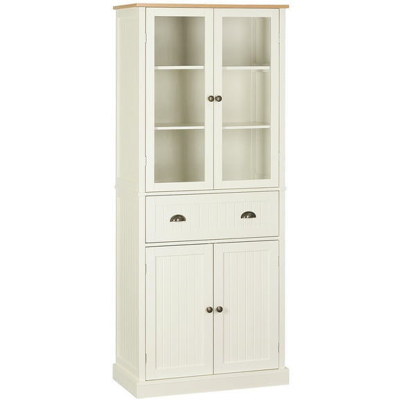 HOMCOM Freestanding Kitchen Pantry, Buffet Cabinet, 5-tier Storage Cabinet