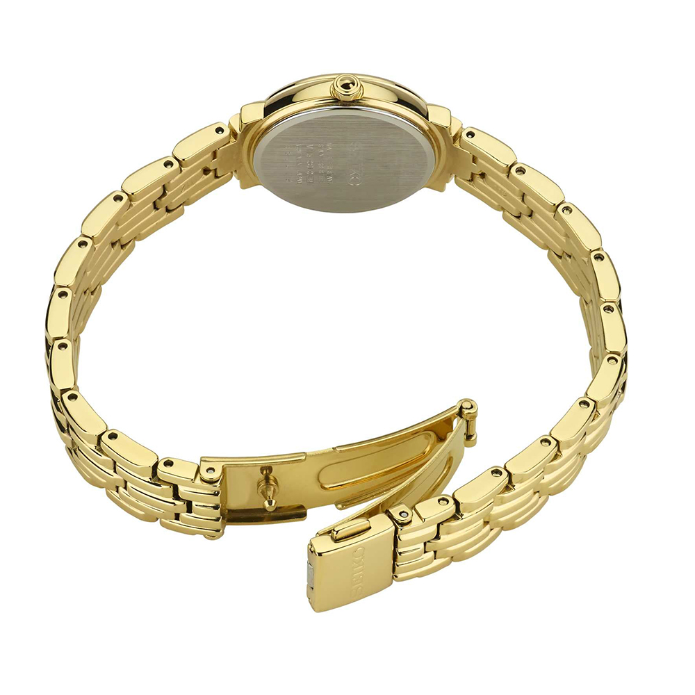 Seiko Women's Tressia Quartz Stainless Steel Casual Watch Gold