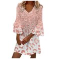 thumbnail image 1 of Cameland Robe d'Été Décontractée à Manches Courtes Imprimée pour Femmes, 1 of 6
