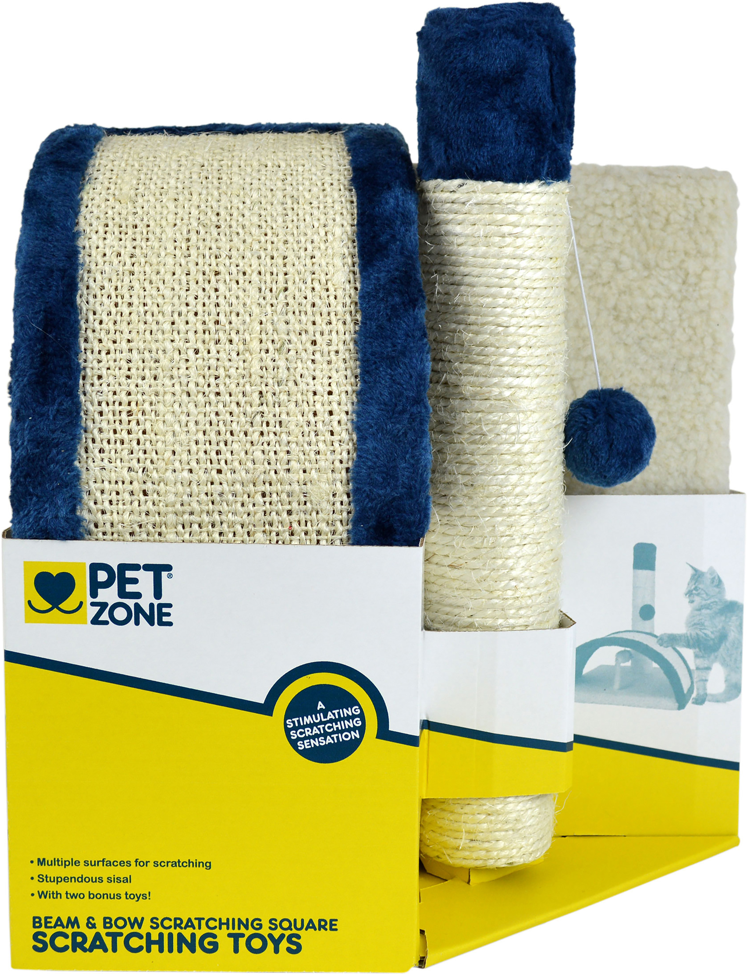 Pet Zone Beam & Bow Scratch Post Square Walmart Canada