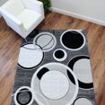 thumbnail image 6 of Chester Abstract Black & Grey Area Rug, 6 of 9
