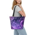 thumbnail image 2 of Disketp Purple Bubble Abstract Art Bolsa de Hombro Casual para Mujer, Bolso Cruzado para Compras, Viajes y Uso Diario, 2 of 6