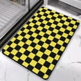 thumbnail image 2 of Eco-Friendly Checkered Bath Mat: Absorbent, Non-Slip Bathroom Rugs. Machine Washable Small Indoor Doormat Perfectly Sized for Shower, Sink & Tub, 20x32in, 2 of 5