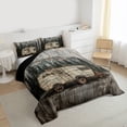 thumbnail image 3 of Manfei Camping Car Bedding Comforter Set 2pcs for Kids Children Teens,Jungle Adventure Theme Twin Comforter Sets Microfiber,Rustic Cabin Breathable Bedding Set,Breathable Home Decor,Reversible, 3 of 8
