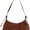 Brown, variant on Elegant Women Suede Top Handle Bag Slouchy Crossbody Shoulder Purse Chocolate Brown Hobo Fall Fashion Handbag