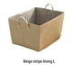 thumbnail image 5 of Matsuzay Cesta de almacenamiento con asa, contenedor Rectangular apilable, caja organizadora para el hogar, dormitorio, sala de estar, soporte Almacenamiento y organización del hogar Café 45x35x25cm, 5 of 6
