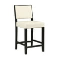 thumbnail image 2 of Linon Zoe Counter Stool, White, 24 inch Seat Height, 2 of 4