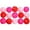 Rouge Rose Rose-Rouge, variante sur Coolmade 15 Pcs Boules en Osier Rotin Orbes Décoratives Remplisseurs de Vases pour Artisanat, Fête, Saint-Valentin, Décoration de Table de Mariage, Baby Shower, Accessoires d'Aromathérapie, 2 Pouces