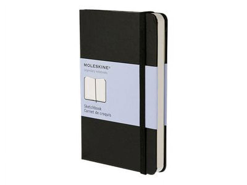 Moleskine Art Plus Sketchbook, Pocket, Plain, Black, Hard Cover (3.5 x 5.5)