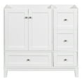 thumbnail image 3 of 36" Bathroom Vanity Cabinet With 2 Doors Pull In/Out Drawers Free Standing Solid Wood Frame Bathroom Vanity For Bathroom Garage Garden (Sink Not Included), 3 of 9