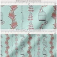 thumbnail image 2 of Soimoi Cotton Cambric Fabric Bird,Cage & Floral Artistic Printed Craft Fabric by The Yard 56 Inch Wide, 2 of 7