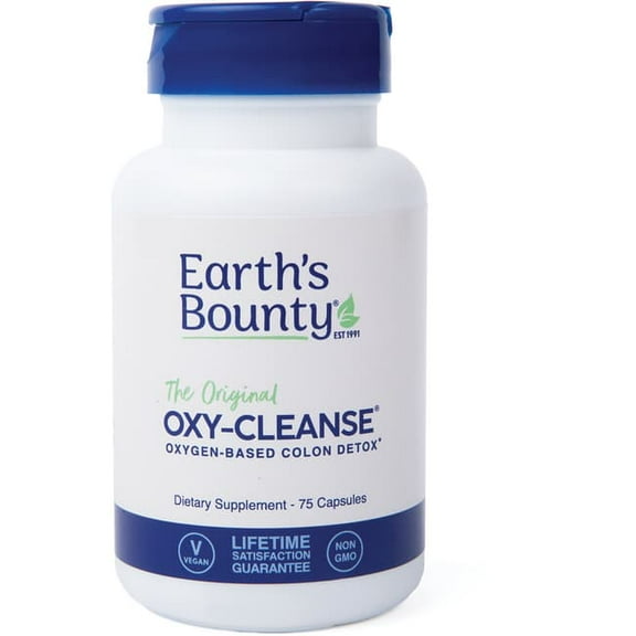 Oxy-Cleanse, Oxygen Colon Conditioner, 75 Vegetarian Capsules, Earth's Bounty