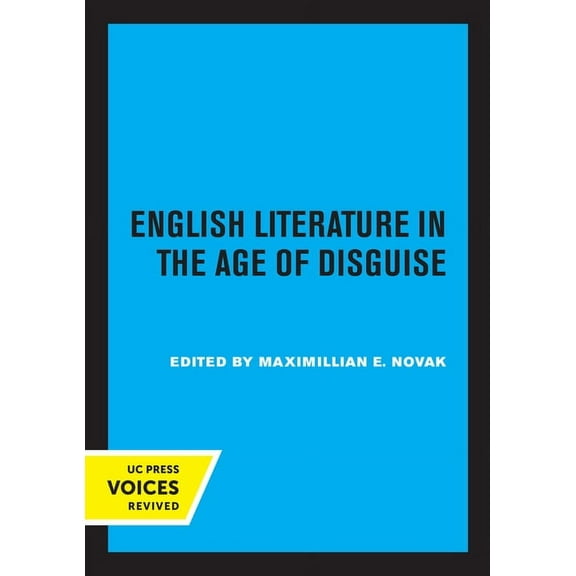 Clark Library Professorship, UCLA English Literature in the Age of Disguise, (Paperback)