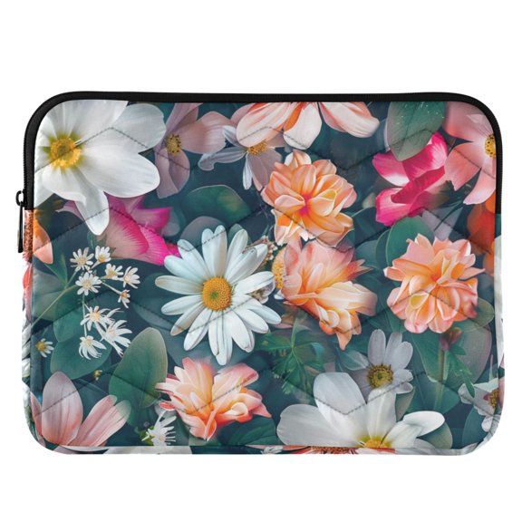 ALAZA Fresh Flowers Pattern Laptop Sleeve Case for 13-14 Inch Computer Cover Bag Medium