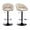 Adjustable Height-beige-round Base, variant on CIMOTA Swivel Adjustable Bar Stools Set of 2 Modern Counter Stools Bar Chairs with Back for Dining Room/Kitchen Island/Home Bar, 25-33 Inch Seat Height, Beige Terrycloth