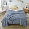 thumbnail image 2 of Rbaofujie King Size Blanket Solid Color Flannel Blanket Gift Gift Coral Velvet Conditioning Blanket Casual Cover Blanket Solid Color Blanket 78.74x47.24 Inches Blankets & Throws, 2 of 6