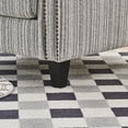 thumbnail image 6 of Newest Modern Accent Chair with Arms,Comfy Upholstered Armchair for Living Room,Grey , White Striped Armchair with Nailhead Trim,For Living Room, Bedroom, Apartment,Office, 6 of 9