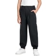 thumbnail image 2 of WPPGONE Teen Boys Cuffed Track Pants Breathable Moisture-Wicking Athletic Joggers with Elastic Waistband Big Kids School Workout Running Active Pants, 2 of 5