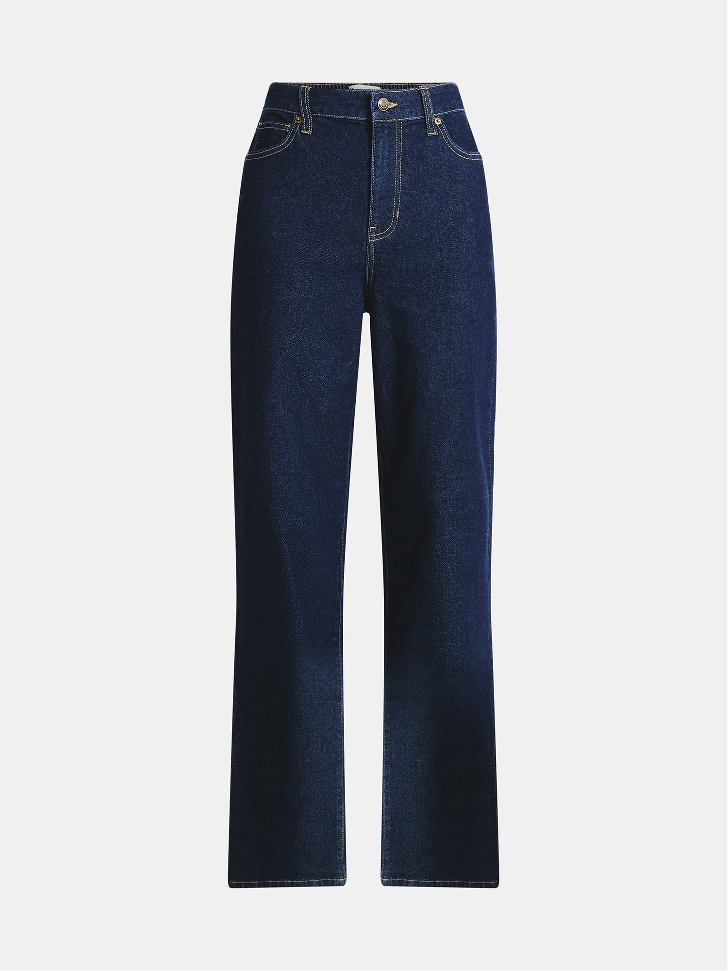 No Boundaries High Rise Baggy Wide Leg Jeans, 34" Inseam, Women's and Women's Plus Sizes XXS-4X