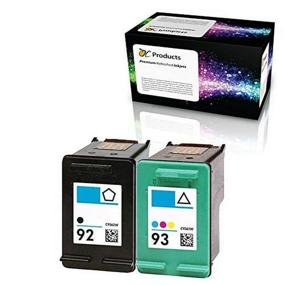 Compatible Ink Cartridge OCHP92932PK for PSC 1510 PhotoSmart C3180 C4180 C3100 Deskjet 5440 D4160 Printers (1 Black 1 Color)